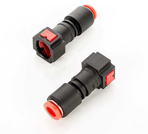 LST 2x Kraftstoffleitung Verbinder Schlauchkupplung Schnellverschluss 7.9x8mm gerade
