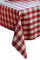 texpot Lot de 6 Serviettes 40 x 40 cm de Table en Coton à Carreaux de 2 cm - Couleur Chili - Maison de Campagne