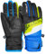 Reusch Dario R-TEX XT Junior warme, wasserdichte, Winddichte und atmungsaktive Skihandschuhe Winterhandschuhe Kinder Kids Jugendliche Mädchen Jungen mit Klettverschluss, schwarz-blau, 3