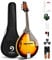 Vangoa Mandoline Musikinstrument A Stil Akustisches Mandoline Instrumenten-Kit Italienische Mandoline 8 Saiten für professionelle Anfänger Erwachsene Jugendliche Kinder Sunburst, glänzend