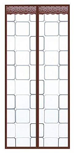HMHD Rideau de Porte Isolant Phonique, Rideau Anti Mouche, Porte Rideau d'isolation Magnétique, sans Perçage Velcro Panneau, pour Chambre à Coucher, Cuisine -C-120x210CM