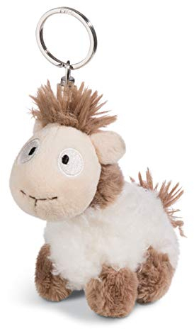 NICI Kuscheltier Lama-Baby Floffi 10cm Schlüsselanhänger, flauschies Plüschtier mit Schlüsselring