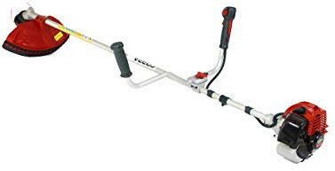 COBRA BC330CU Petrol 33cc Brushcutter, Grass Trimmer with Nylon Line Head and Metal Tri blade, Bike Style Handles for Greater Control