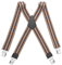 HBselect Hosenträger Herren mit 4 starken Clips 4 cm breit X-formoig elastisch einstellbar Länge für Damen Buro