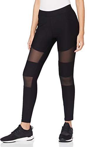 Urban Classics Ladies Tech Mesh Rib Leggings Black 4XL