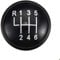 5/6 Gang Schaltknauf Kappe ABS für Volkswagen VW Golf Jetta MK3 MK4 GTI Polo (schwarz 6 Gänge)