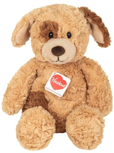 Teddy Hermann Herzekind 93918 Schlenkerhund Spotty 30 cm, Kuscheltier