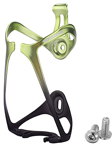ROCKBROS Fahrrad Flaschenhalter Wasserflaschenhalter Trinkflaschenhalter aus Aluminium Leicht für E-Bike, MTB, Rennrad Grün