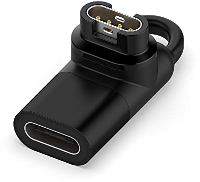 USB Typ C Adapter auf Stecker für Garmin Fenix 7X 6 X 5 instinct2 venu 2 Plus vivoactive 4s Forerunner 245 645 935 945 Ladeset Ersatz Ladegerät
