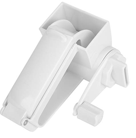 Rotary Cheese Grater, Stainless Steel Manual Cheese Cutter Cheese Shredder Slicer Vegetable Cutter Hand Crank Kitchen Tool(White)