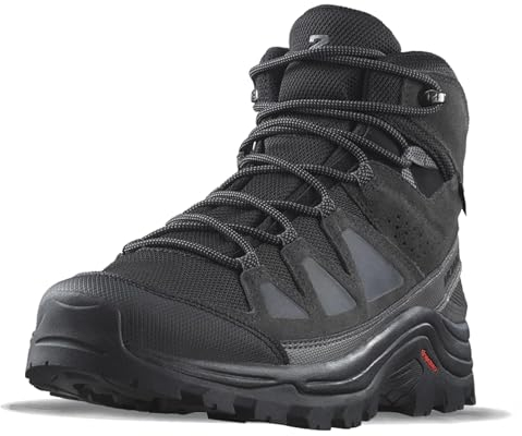 Salomon Quest Rove Gore-Tex Chaussures Imperméables de trail et de randonnée pour Homme, Conception spéciale outdoor, Confort douillet, Maintien sûr, Black, 40