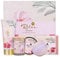 Accentra Bade- und Pflegeset RELAX in schöner Geschenkbox, 5tlg. Wellness - Geschenkset für Frauen beinhaltet Körperbutter, Seife, Handcreme, Badebombe und Duftkerze, Duft: Tea Rose & Velvet