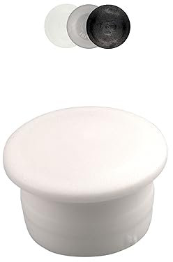 Lot de 10 Bouchons d'obturation pour Trous de perçage, diamètre de la Tige : 4,4-20,5mm, Cache Trou Meuble, Capuchon Plastique, obturateur Cache Trou, Bouche Trou, Bouchon (Blanc, 4,4mm)