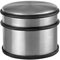 DESIGN Türstopper Edelstahl - 45mm hoch - 1,2 kg schwer - Boden schwer in modernem Design mit Gummiring zum Schutz der Türen - türstopper metall, Türstopper Tür, Door Stopper