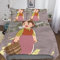CasCam Heidi Bettwäsche,Bettbezug Und Kissenbezug,Mikrofaser Girl of The Alps Bettwäsche Sets Mit Motiv Für Kinder Erwachsene,3D-Druck,3 Stück Set Geschenk Double（200x200cm）