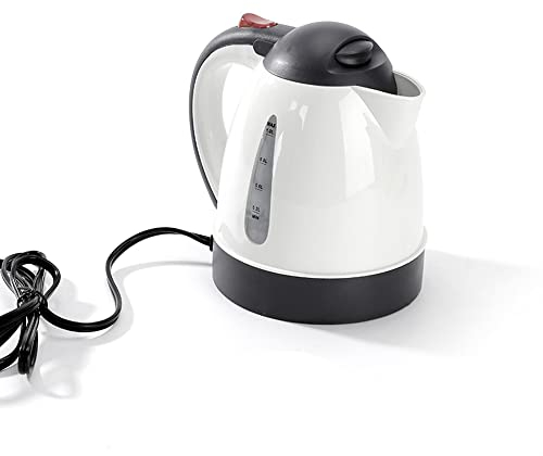 Mulcort 1000mL Voiture Bouilloire Électrique 12V 150W Portable Allume-cigare Bouilloire pour Voyage Voyage Blanc