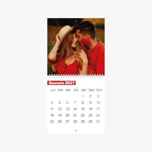 Wandkalender 2024/2025, personalisierbar mit 12 Fotos: Eleganz, Stil und beste Planung für Zuhause und Büro – eine emotionale Geschenkidee mit den Gesichtern der Lieben. - (20 x 20 cm (weiß Modell 3)