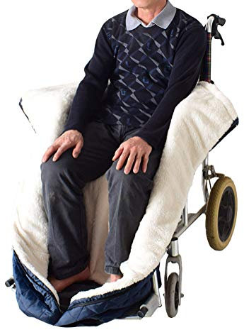 DeJoo Rollstuhldecke Winter, Rollstuhldecke für Wärme und Komfort, Schlupfsack für Rollstuhlfahrer Rollstuhl Zubehör,Fußsack für Rollstühle für Erwachsene
