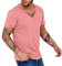 Steinhart Uhren Herren T-Shirt mit V-Ausschnitt, modisch, schnell trocknend, atmungsaktiv, schweißableitend, kurzärmlig Herren Unterhemd Haut (Pink, L)