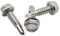 Vis Autoforeuse Metal M5,5 x 25mm : 10 Pcs Visserie Inox pour Ecrou Rondelle | Vis Autoperceuse Pour Metal Tete Hexagonale a Embase Acier A2 - DIN 7504 K | PROTORX
