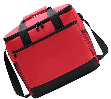 BESPORTBLE Tragetasche Wärmebeutel Für Lebensmittel Handtasche EIS-kühltasche Getränkekühler Aufbewahrungstasche Für Lebensmittel Tragbare Kühlbox Picknicktasche Rot Aluminiumfolie Getränk