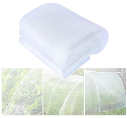 Garden Insect Netting, Garden Vegetable Plant Protect Net 60 Mseh, Insect Screen Window, Grass Seed Covering Net, Crop Bird Proof Net Fine Mesh for Crops Fruits Greenhouse(2x10m)