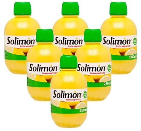 Solimon - Zumo de Limón Exprimido Puro 280 ml x 6 uds -Promoo
