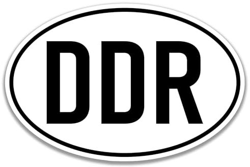 Dykgraaf DDR Aufkleber Länderkennzeichen Deutschland Sticker Auto Motorrad LKW Boot Anhänger Ostdeutschland Ossi Ostalgie