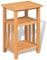 Beistelltisch mit Zeitungsablage 27x35x55 cm Massivholz Eiche,244211