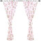 TupTam Kinderzimmer Vorhänge Baby Gardinen mit Schleifen 2er Set, Farbe: Giraffe/Rosa, Größe: ca. 155x95 cm