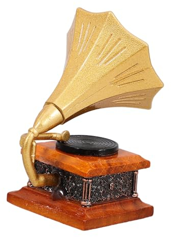 ORFOFE Mini Retro Phonograph Modell Dekoratives Miniaturgerät Aus Resin Für Puppenhaus Zubehör Für Kreative Gestaltung Von Miniaturlandschaften Und Wohnräumen