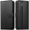 EASDNB Handyhülle für Samsung Galaxy S22 Ultra Hülle Wallet Premium Leder Klappbar für Samsung S22 Ultra 5G Flip Case Magnet Kartenfach Standfunktion Tasche Schutzhülle für Galaxy S22 Ultra,Schwarz