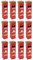 Tradineur - Pack de 12 Cajas para Botella de Vino - Diseño Navideño - Fabricación en cartón Resistente Guardar navidades - Color Rojo y Verde