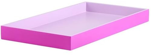 Gift Company Spa, Tablett, S, rechteckig (40,4x21x3,5cm), 2 farbig, Shiny lila/matt Flieder, 40,4x21x3,5cm