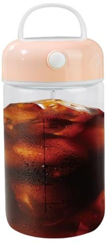 Tasse d'agitation automatique, puissante tasse d'agitation électrique - bouteille de shaker mignonne portable 380 ml avec poignée, tasse d'agitation de qualité alimentaire pour céréales, café, poudre