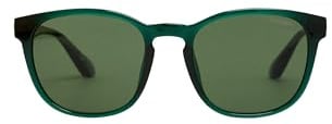 Superdry Damen Runde Sonnenbrille Kristallgrün/Grüne Gläser 1SIZE