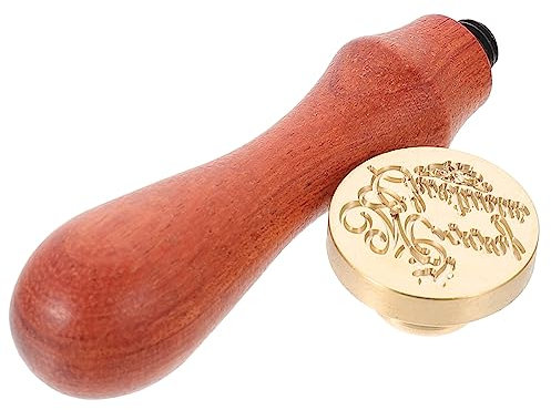 Housoutil Wachssiegel Einladungen Stempel Versiegeler Begrüßung Siegelstempel Präger Geburtstag Goldstempel Mit Griff Sie Dankeskarte Name Dekoration Stempel Biene Lack Kupfer