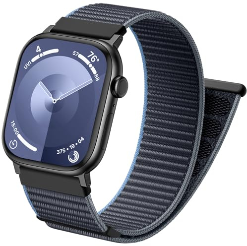 Netolo Sport Loop band, kompatibelt med Apple Watch, armband, 40 mm, 41 mm, 38 mm, 42 mm, män, kvinnor – nylonarmband för iWatch Series 11 10 9 8 7 6 5 4 3 2 1 SE SE 3