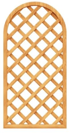Glenmi Holzpackung mit Spalierpaneelen, runder Oberseite, dekorativ, gewölbt, Rahmenlos, vertikales Lattenspalier, druckimprägniert, Gartenpaneel, Zaunaufsatz/Wandkunst/Pergola(Yellow,180 * 90)