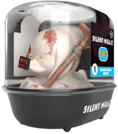 TUBBZ: Silent Hill - Bubble Head Nurse Rubber Duck Collectable Toy 9 cm | Official Silent Hill Merchandise – Vinyl Figure with Bathtub Display, Brookhaven Horror Character & Novelty Duck Gift