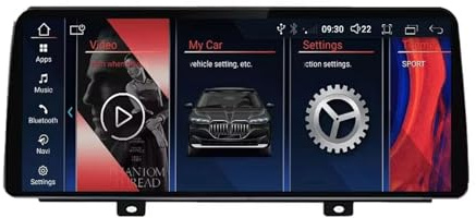 12.3 Pulgadas HD Pantalla Táctil Android 15 Radio De Coche 2 DIN para BMW X3 G01 X4 G02 2018-2020 con GPS Navegación WiFi Control En El Volante AHD Cámara Trasera Bluetooth Carplay(Y200 4+64G)