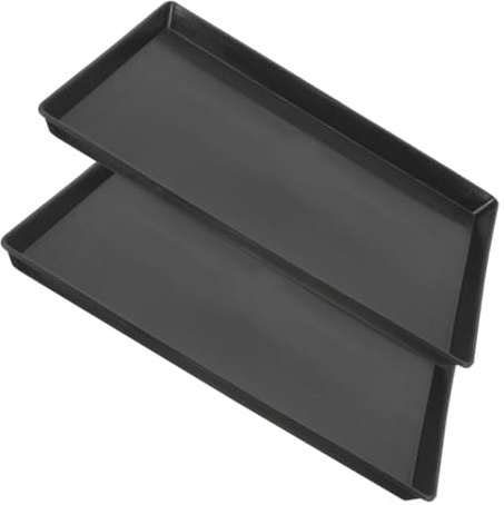 Hohopeti 2 Piezas Bandejas para Jaulas de Mascotas Resistentes Base de Plástico para Orinales de Perros Pequeños Conejos y Pájaros Bandeja para Reemplazo y Limpieza Fácil