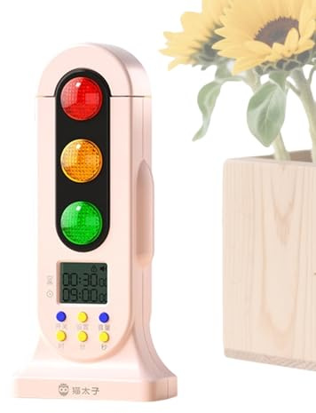 Traffic Light Visual Timers For Classroom - Digital Exercise Timer - For Parents Teachers Kids Preschoolers Classroom School Kindergarten Home Kitchen Office