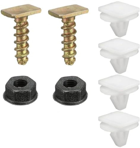 Violiica Radlaufverkleidung Befestigung Clip Kit mit Schrauben und Muttern für Opel Corsa C Weiß Kunststoff Ersatz Set