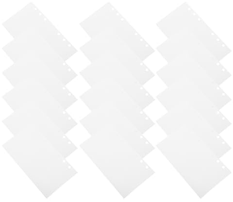 SEWOART A6 Nachfüllpapier für 6-Ring Stickerordner – 40 Blatt Doppelseitiges Wiederverwendbares Trägerpapier für Scrapbooking und Selbstgemacht Journal