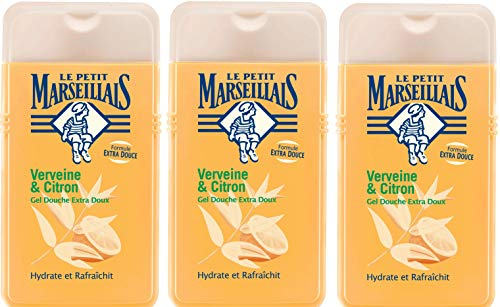 Le Petit Marseillais Duschgel, extra weich, Eisenkraut und Zitrone, 250 ml, 3 Stück