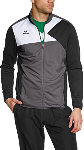 erima Erwachsene Anzug Premium One Jacke, Granit/Schwarz/Weiß, XL