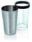 Boston-Shaker aus Chromnickelstahl - inkl. Mixing-Glas mit Gummiring, XTRA PREISWERT/Inhalt: 0,40 ltr., Höhe: 25 cm