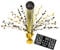 Amscan 9901181 - Tischdekoration Sparkling Celebration - Gold Happy Birthday Folie / Papier 45,7 cm, Geburtstag