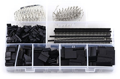Stecker Set, 1450 Stücke 2, 54mm Pitch Pin Crimp Header Steckergehäuse Jumper Draht Kabelstecker Männlich Weibliche Sortiment Kit
